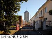 Бизнес-центр Панорама, небоскреб в центре Твери. Солнечный весенний день. (2022 год). Стоковое фото, фотограф Александр Кузнецов / Фотобанк Лори