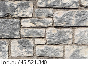 The background old gray stony wall. Стоковое фото, фотограф Татьяна Ляпи / Фотобанк Лори