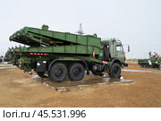Машина из комплекта тяжелого механизированного моста ТММ-3М2 на шасси автомобиля "КамАЗ" 6х6. Средняя Ахтуба, Волгоградская область, Россия. (2020 год). Редакционное фото, фотограф Андрей Цыганков / Фотобанк Лори