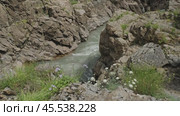 Belaya river in Caucasus mountains. Стоковое видео, видеограф Михаил Коханчиков / Фотобанк Лори