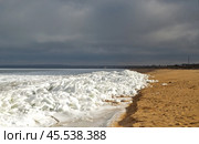 Замёрзшее Азовское море (Крым) (2017 год) Стоковое фото, фотограф Snezka / Фотобанк Лори