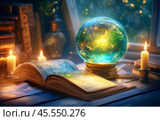 Магические предметы, гадание. Стоковое AI-изображение, AI-художник Щеголева Ольга / Фотобанк Лори