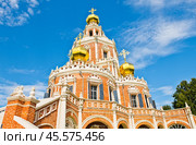 Церковь Покрова Пресвятой Богородицы в Филях. Москва. Россия (2024 год). Редакционное фото, фотограф E. O. / Фотобанк Лори