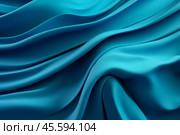 A blue colored background, in the style of sinuous lines, flowing draperies. Стоковое AI-изображение, AI-художник Михаил Строгалев / Фотобанк Лори