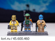 RUSSIAN, May 16, 2018. Constructor Lego Star Wars. Boba Fett and Bounty Hunters. Редакционное фото, фотограф Андрей Аркуша / Фотобанк Лори