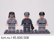 RUSSIA, May 16, 2018. Constructor Lego Star Wars. Various mini-figures from different episodes of the saga. Редакционное фото, фотограф Андрей Аркуша / Фотобанк Лори