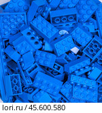 RUSSIA, SAMARA, NOVEMBER 20, 2021 - Lego constructor details. Редакционное фото, фотограф Андрей Аркуша / Фотобанк Лори
