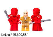 RUSSIAN, SAMARA, JANUARY 16, 2018. Constructor Lego Star Wars. Supreme Leader of the First Order of Snoke. Редакционное фото, фотограф Андрей Аркуша / Фотобанк Лори