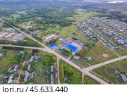Унинский маслозавод (Кировская область) - съемка с дрона (2024 год). Стоковое фото, фотограф Владислав Самошкин / Фотобанк Лори