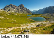 Laghi dei Piani at Dolomite Alps. Стоковое фото, фотограф Яков Филимонов / Фотобанк Лори