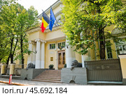 Посольство Бельгии в России. Городская усадьба В. Н. Грибова. Москва (2024 год). Редакционное фото, фотограф E. O. / Фотобанк Лори