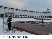 Почетный караул московских кадетов на Поклонной горе. Москва. Редакционное фото, фотограф Дмитрий Неумоин / Фотобанк Лори