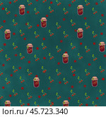 Cherry mix Cherries in the jar 1. Стоковая иллюстрация, иллюстратор Sanzhieva Agniya / Фотобанк Лори