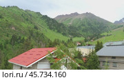 Cable car up to Medeo mountains (2024 год). Редакционное видео, видеограф Игорь Жоров / Фотобанк Лори