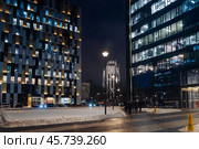 Бизнес-центр "Ostankino business park" класса А, Огородный проезд, 16/1с4, 16/1с3 и торец ЖК "Достижение" Редакционное фото, фотограф Алёшина Оксана / Фотобанк Лори
