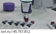 Cobot, or collaborative robot, is a robot intended for direct human robot interaction within a shared space, or where humans and robots are in close proximity. Стоковое видео, видеограф Андрей Армягов / Фотобанк Лори
