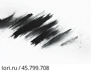 Stylish graphic element: abstract black strokes and splashes of paint on a white background. Стоковое AI-изображение, AI-художник Ярославский Максим / Фотобанк Лори