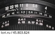Macro close-up of the old lens. Стоковое видео, видеограф Андрей Армягов / Фотобанк Лори