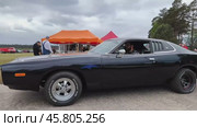 The muscle car Dodge Charger R/T, 1969. Редакционное видео, видеограф Sergey Kohl / Фотобанк Лори
