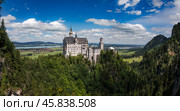 Neuschwanstein Castle Bavarian Alps Germany (2017 год). Стоковое фото, фотограф Андрей Армягов / Фотобанк Лори
