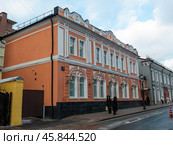 Вознесенский переулок, дом 3 в Москве. Городская усадьба А.А. Лясотович - А.Н. Мамонтова. Редакционное фото, фотограф Константин Григорьев / Фотобанк Лори