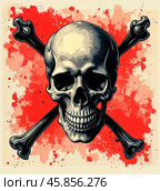 Jolly Roger. Стоковое AI-изображение, AI-художник RamA / Фотобанк Лори