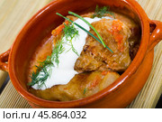 Dish Russian cuisine - golubtsy. Стоковое фото, фотограф Яков Филимонов / Фотобанк Лори