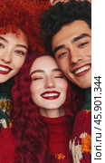 Joyful expressions and vibrant colors embracing spring. Стоковое AI-изображение, AI-художник ФотоИнтеллект / Фотобанк Лори