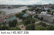 Чебоксары - Церковь Архангела Михаила (аэросъемка 2022 года) Стоковое видео, видеограф Владислав Самошкин / Фотобанк Лори