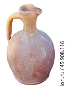 Древнегреческая амфора на белом фоне. Ancient greek amphora on white background. Стоковое фото, фотограф Татьяна Д / Фотобанк Лори