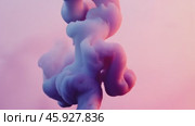 Purple ink cloud evolving on pink and orange background. Стоковое AI-видео, аниматор Юрий Поздников / Фотобанк Лори
