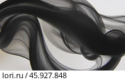Black smoke gracefully waving on white background. Стоковое AI-видео, аниматор Юрий Поздников / Фотобанк Лори