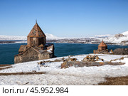 Sevanavank monastery in Armenia (2024 год). Стоковое фото, фотограф Юлия Бабкина / Фотобанк Лори
