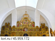 Собор Троицы живоначальной. Храм с иконостасом в Раифском монастыре (2024 год). Стоковое фото, фотограф Александр Тараканов / Фотобанк Лори