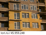 Строительство многоквартирного жилого дома. Стоковое фото, фотограф Илья Юрукин / Фотобанк Лори