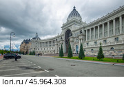 Дворец Земледельцев. Казань. Республика Татарстан. Россия (2024 год). Редакционное фото, фотограф Олег Пученков / Фотобанк Лори