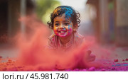 Celebrate Holi With Colorful Traditions and Joyous Moments of Unity in a Vibrant Spring Festival Featuring Gulal Powder and Dance. Стоковое AI-видео, аниматор Sergey Grishin / Фотобанк Лори