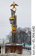Panteleymonovsky Bridge over the Fontanka River in St. Petersburg, Russia. Редакционное фото, фотограф Марина Володько / Фотобанк Лори