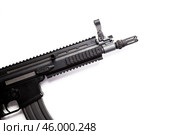 submachine gun MP5 with silencer isolated. Стоковое фото, фотограф Сергей Толмачёв / Фотобанк Лори