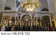 Интерьер Спасо-Преображенского собора, Санкт-Петербург, Россия. Редакционное фото, фотограф Марина Володько / Фотобанк Лори