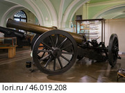 1-пудовый (192мм) осадный единорог в экспозиции Военно-исторического музея артиллерии, инженерных войск и войск связи. Санкт-Петербург. Редакционное фото, фотограф Виктор Карасев / Фотобанк Лори