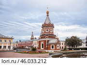 Russia, Yaroslavl city. Alexander Nevsky Chapel, Andropova Street, Golden Ring. Стоковое фото, фотограф Photojuli / Фотобанк Лори