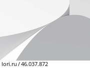 Intersected smooth shapes, 3d rendering illustration. Стоковая иллюстрация, иллюстратор EugeneSergeev / Фотобанк Лори