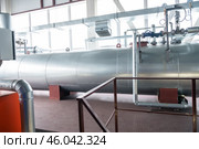 Outdoor Atmospheric Pressure deaerator with thermal insulation. Стоковое фото, фотограф Jan Jack Russo Media / Фотобанк Лори