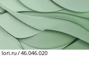 Abstract mute green liquid metal background. Holographic techno smooth gradient waves industrial backdrop. Shining bent surface with ripples, reflections. Swirl green fluid melting wavy flowing motion. Стоковое AI-видео, аниматор Марина Демидюк / Фотобанк Лори