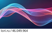 Colorful wave with a blue background. Стоковое AI-видео, аниматор Sergey Grishin / Фотобанк Лори