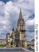 Church of Saint-Pierre, Caen, France (2016 год). Стоковое фото, фотограф Boris Breytman / Фотобанк Лори