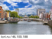 Liffey river, Dublin, Ireland (2018 год). Стоковое фото, фотограф Boris Breytman / Фотобанк Лори