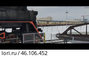 Паровоз Л-3111 и поворотный круг на станции Электролитная (Уралэлектромедь), город Верхняя Пышма, Свердловская область. Редакционное видео, видеограф Алексей Иванов / Фотобанк Лори