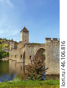 Pont Valentre, Cahors, France (2018 год). Стоковое фото, фотограф Boris Breytman / Фотобанк Лори